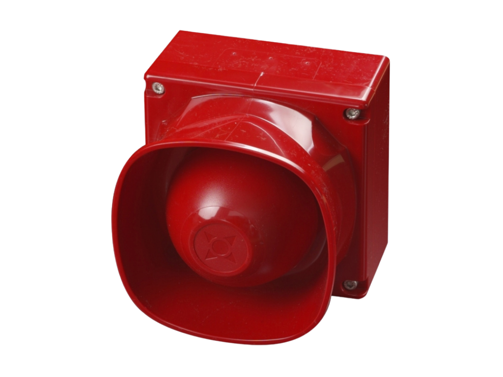 Weatherproof Loop-Powered Sounder Red